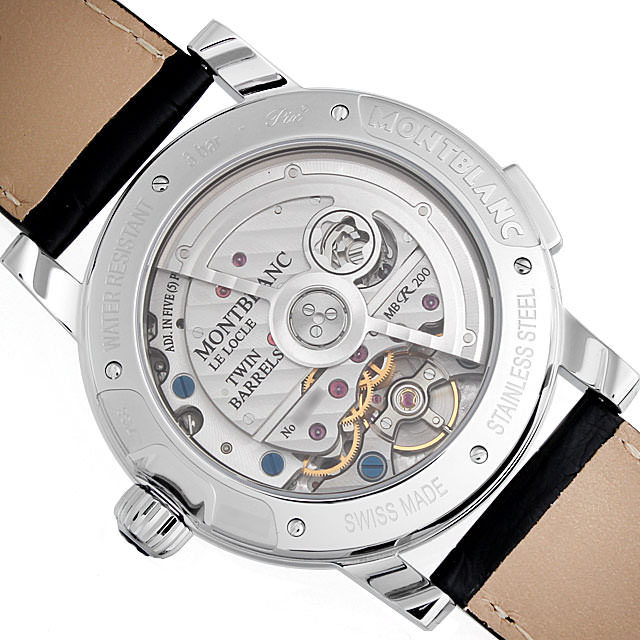 モンブラン　非常にレアなNo1120ブラック＆ホワイトと呼ばれるノブレスの逸品！ 102337 モンブラン(MONTBLANC) ニコラ・リューセック クロノ