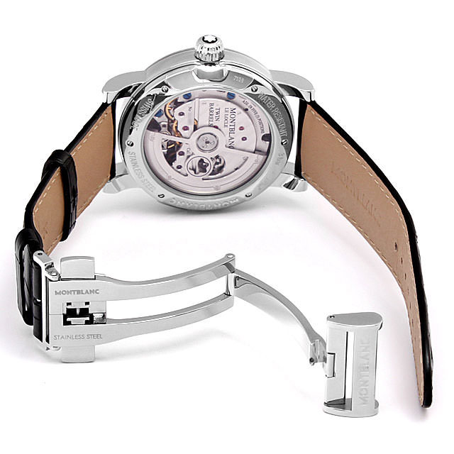 モンブラン　非常にレアなNo1120ブラック＆ホワイトと呼ばれるノブレスの逸品！ 102337 モンブラン(MONTBLANC) ニコラ・リューセック クロノ