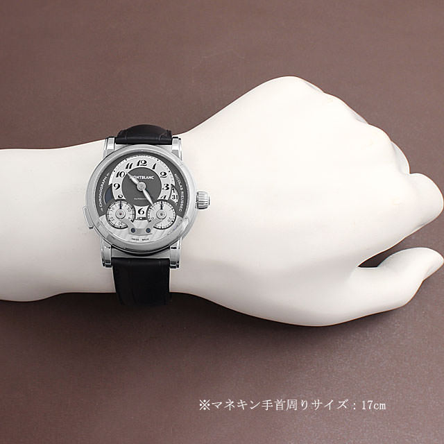 モンブラン　非常にレアなNo1120ブラック＆ホワイトと呼ばれるノブレスの逸品！ 102337 モンブラン(MONTBLANC) ニコラ・リューセック クロノ