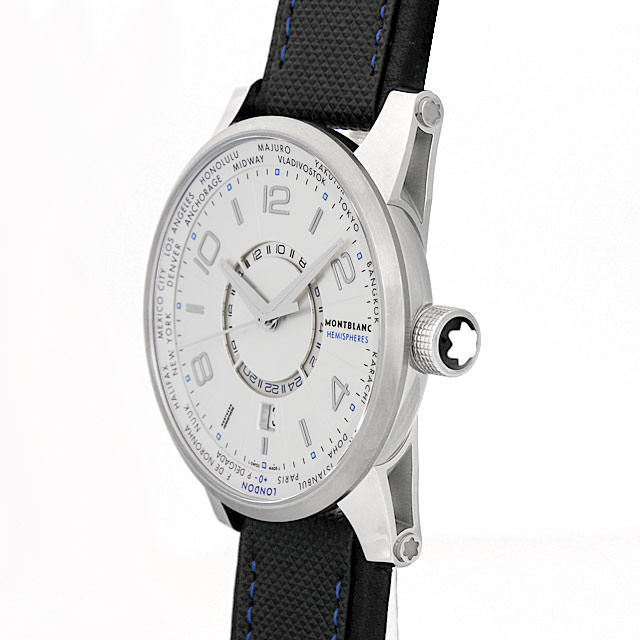 ロックンロール【美品】モンブラン タイムウォーカー 108955 モンブラン(MONTBLANC) タイムウォーカー ワールドタイム