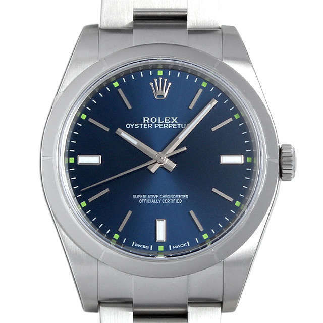 114300 ロレックス(ROLEX) オイスターパーペチュアル39 ブルー 新品  