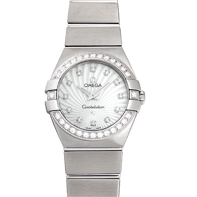 コンステレーション ブラッシュ クォーツ ベゼルダイヤ 123.15.24.60.55.002 メイン画像