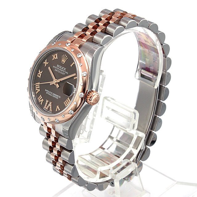 178341 ロレックス(ROLEX) デイトジャスト VIダイヤ チョコレート