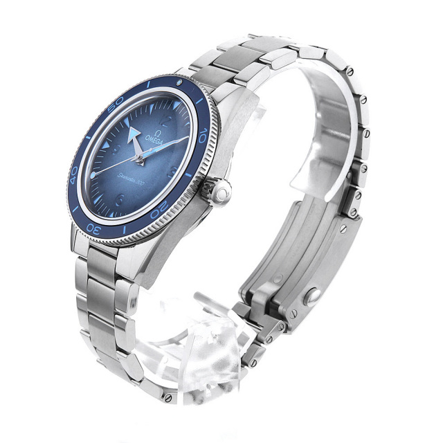 234.30.41.21.03.002 ブルー OMEGA（オメガ）シーマスター300 新品  