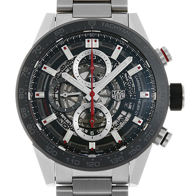 箱付き！TAG HEUER 酷く カレラ キャリバーホイヤー01 CAR2A8A 