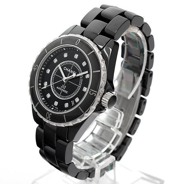 H1626 シャネル(CHANEL) J12 黒セラミック 12Pダイヤ 新品 | 東京  