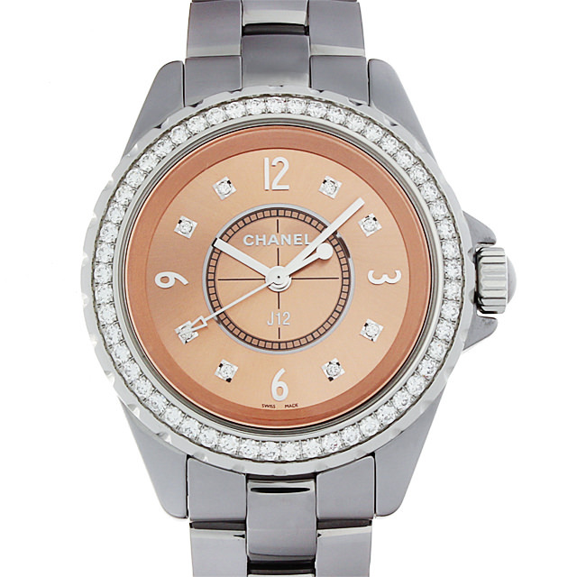 中古 シャネル CHANEL H2563 ピンク /ダイヤモンド レディース 腕時計 シャネル J12 クロマティック H2563 ピンク/ダイヤモンド レディース