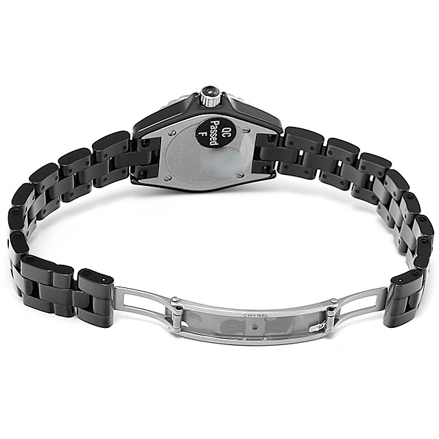 H2571 CHANEL（シャネル） J12 黒セラミック 8Pダイヤ ベゼルダイヤ  
