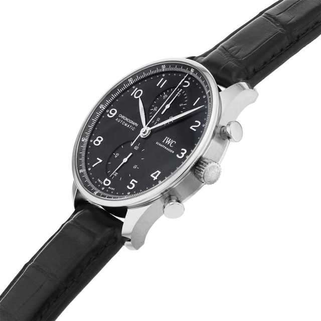 IW371609 ブラック IWC ポルトギーゼ クロノグラフ 新品 | 東京