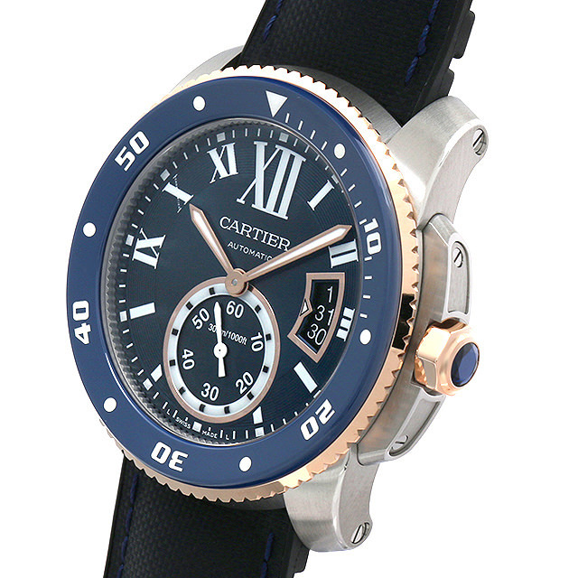 カリブル ドゥ カルティエ ダイバー ブルー W2CA0008 サブ画像１