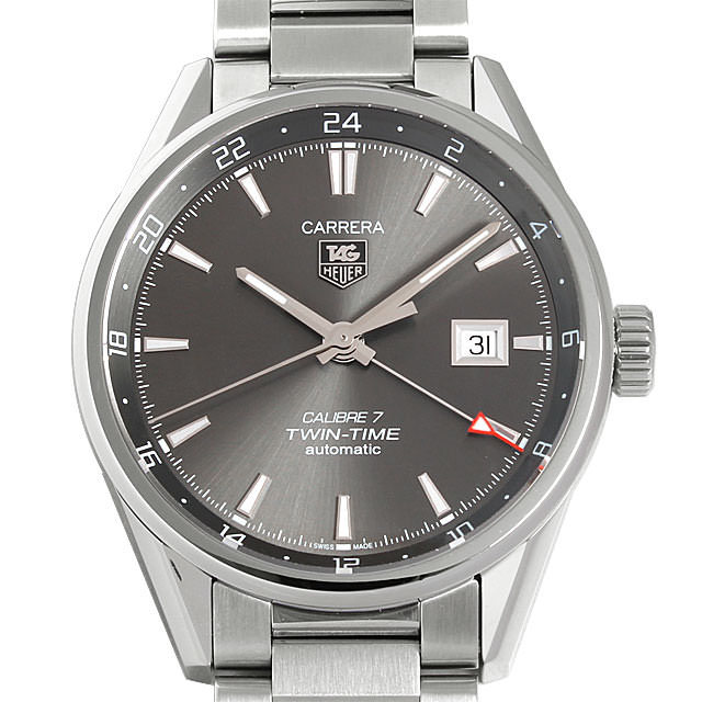 タグホイヤー カレラ キャリバー7 ツインタイム WAR2012.BA0723 新品 メンズ