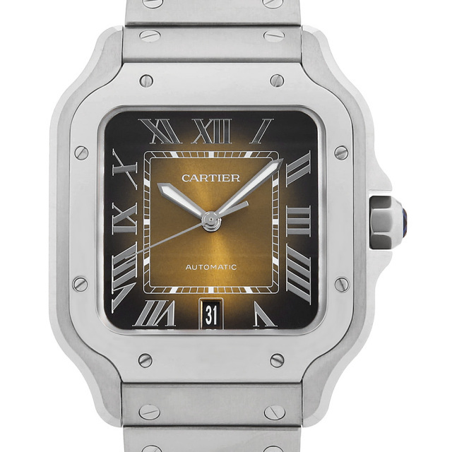 WSSA0064 ブラウン Cartier（カルティエ）サントス ドゥ カルティエ LM  