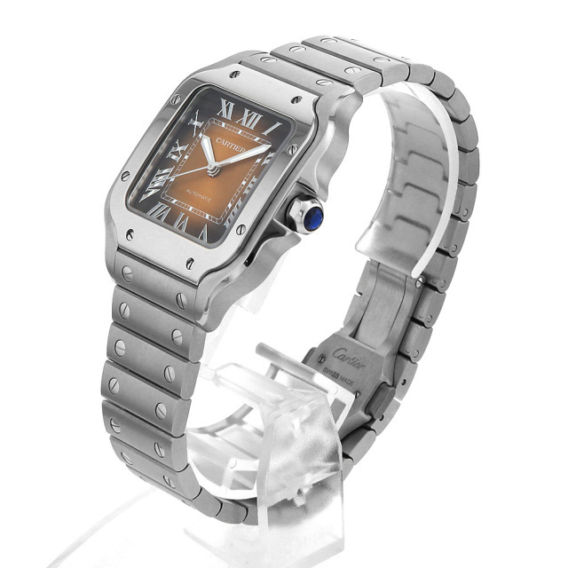 WSSA0065 ブラウン Cartier（カルティエ）サントス ドゥ カルティエ MM  
