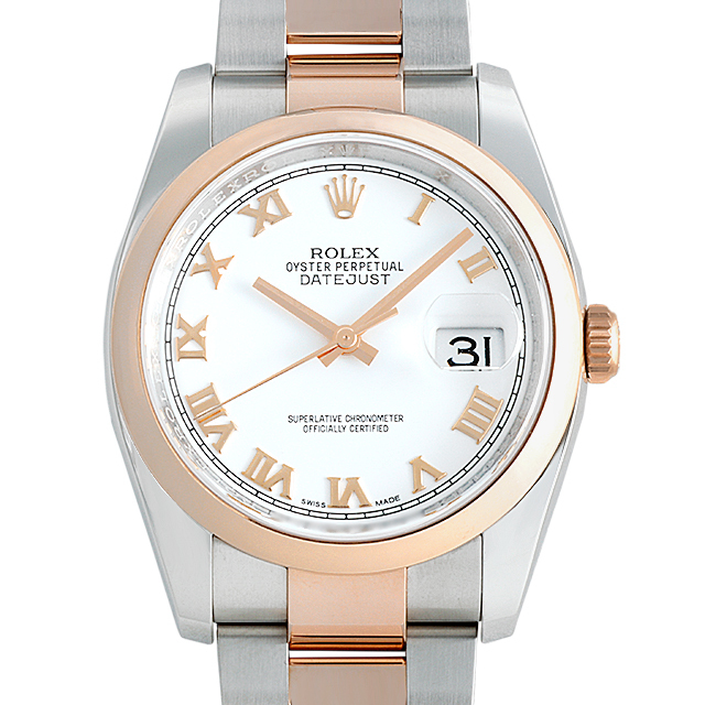 116201 ROLEX（ロレックス） デイトジャスト ホワイト/ローマ 未使用