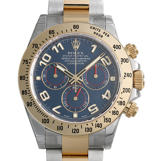 ぷるぷる 116523 ROLEX（ロレックス） コスモグラフ デイトナ ブルー