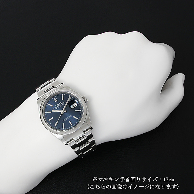 126200 ROLEX（ロレックス） デイトジャスト36 ブルー/バー/3列