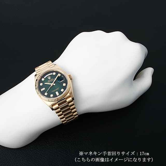 デイデイト36 8Pラウンド/2Pバゲットダイヤ 128238A サブ画像３