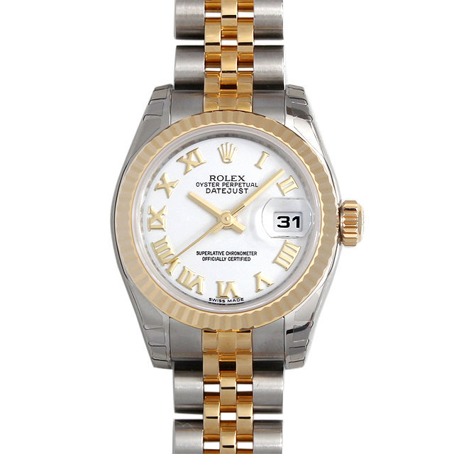 179173 ロレックス(ROLEX) デイトジャスト ホワイト/ローマ 中古品