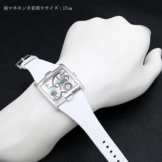 ハリーウィンストン アヴェニュー時計ベルト ホワイト 350/LQTZWL.W3 ハリーウィンストン(HARRY WINSTON（ハリーウィンストン
