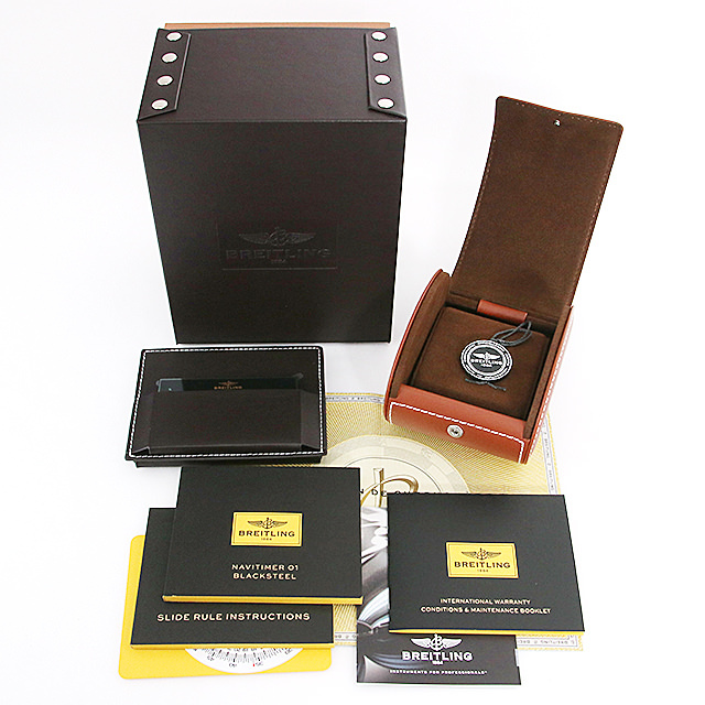 ナビタイマー46 ブラックスティール M017B51PRB(MB0128) サブ画像５