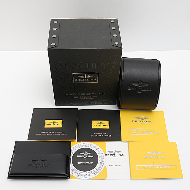 ナビタイマー コスモノート ブラックスチール 世界限定1000本 M020B79ORB(MB0210) サブ画像４