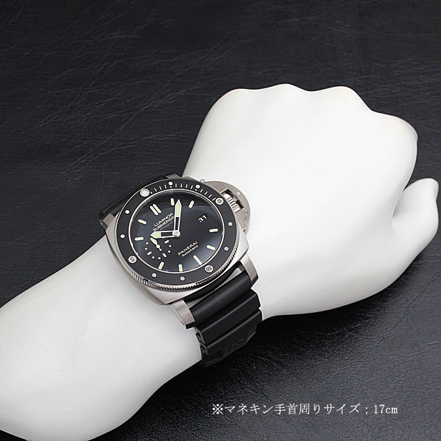 ルミノール サブマーシブル 1950 アマグネティック 3DAYS オートマチック チタニオ PAM00389 サブ画像３