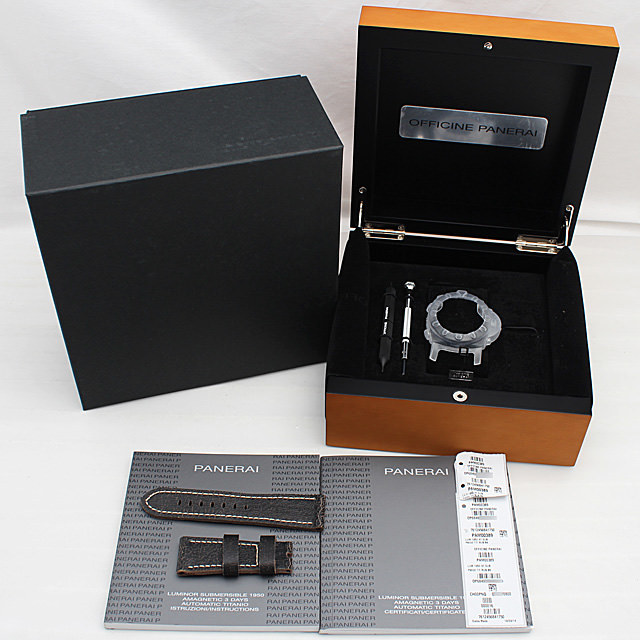ルミノール サブマーシブル 1950 アマグネティック 3DAYS オートマチック チタニオ PAM00389 サブ画像４