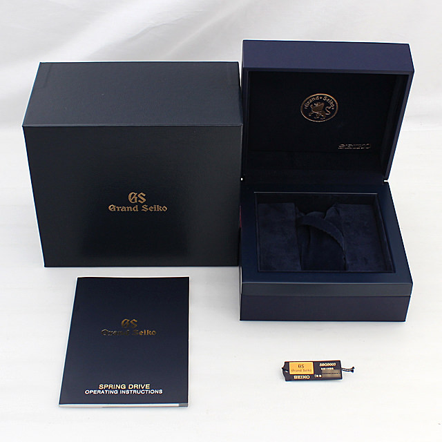 グランドセイコー スプリングドライブ クロノグラフ マスターショップ限定 SBGB003 未使用 メンズ
