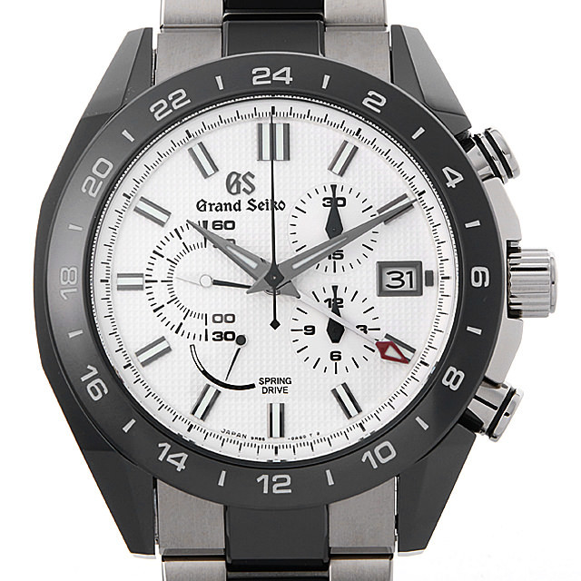 グランドセイコー ブラックセラミックス スプリングドライブGMT SBGC221 未使用 メンズ