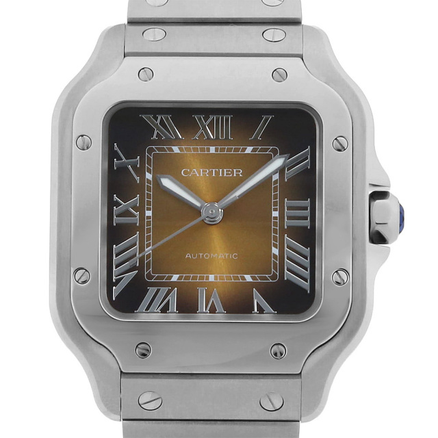 WSSA0065 ブラウン Cartier（カルティエ）サントス ドゥ カルティエ MM  