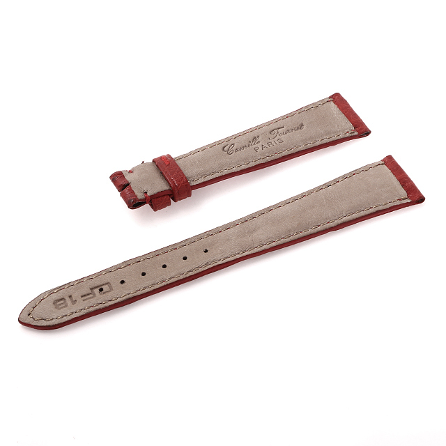 カミーユフォルネ 時計 ベルト リザ―ド オレンジ 19mm カミーユ  