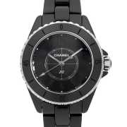 CHANEL シャネル アナログ 腕時計 シルバー ブラック 新品)CHANEL シャネル J12 H5696 ブラックセラミック 33mm（商品