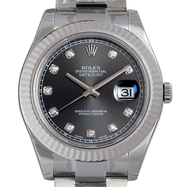 デイトジャストII 10Pダイヤ 116334G メイン画像