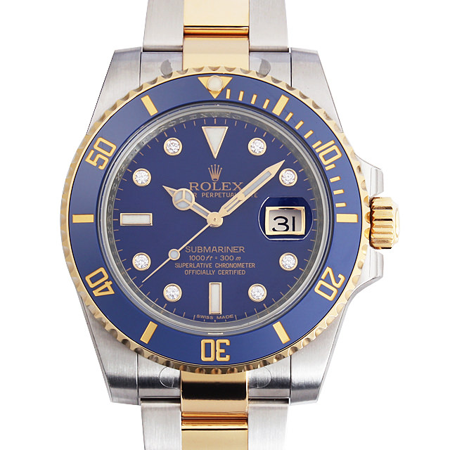 サブマリーナ デイト 8Pダイヤ 116613GLB メイン画像