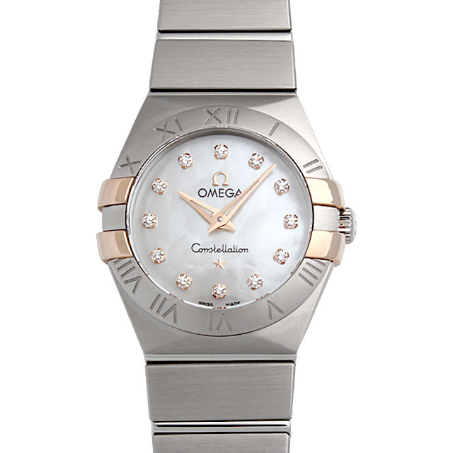 コンステレーション ブラッシュ クォーツ 12Pダイヤ 123.20.24.60.55.005 メイン画像