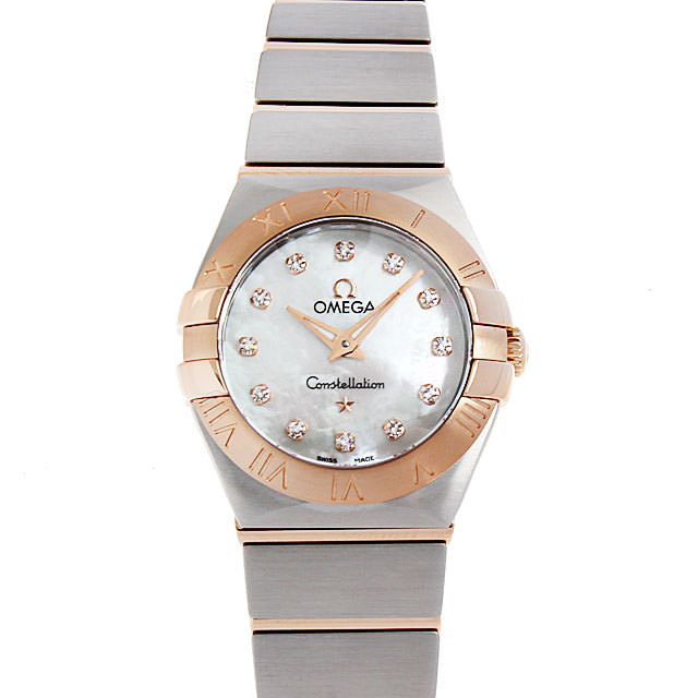 コンステレーション ブラッシュ クォーツ 12Pダイヤ 123.20.24.60.55.001 メイン画像