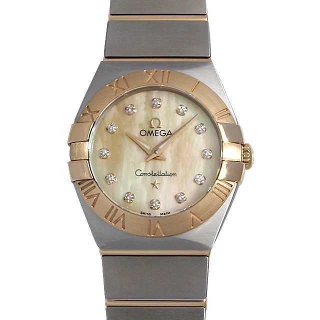 コンステレーション ブラッシュ クォーツ 12Pダイヤ 123.20.24.60.57.001 メイン画像