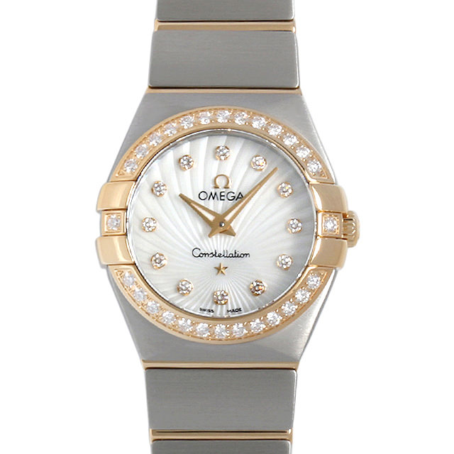 コンステレーション ブラッシュ クォーツ ベゼルダイヤ 123.25.24.60.55.004 メイン画像
