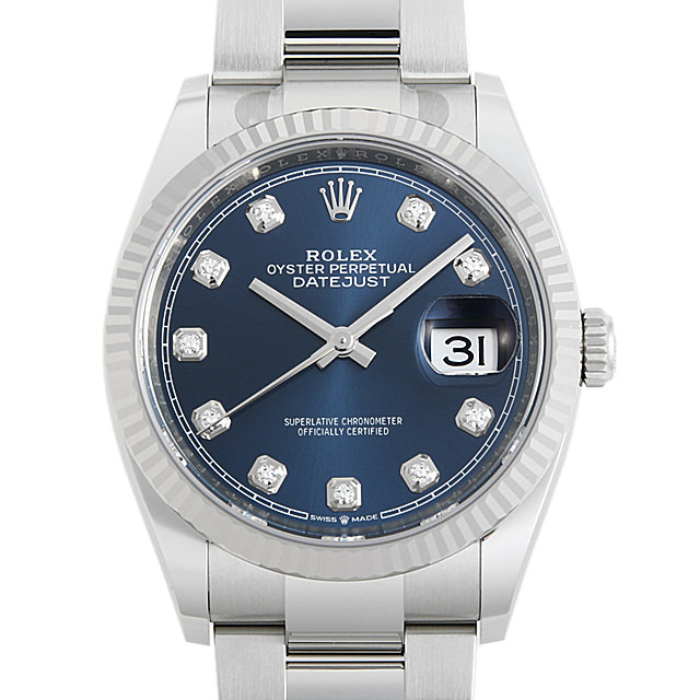 デイトジャスト 36 10Pダイヤ 126234G メイン画像