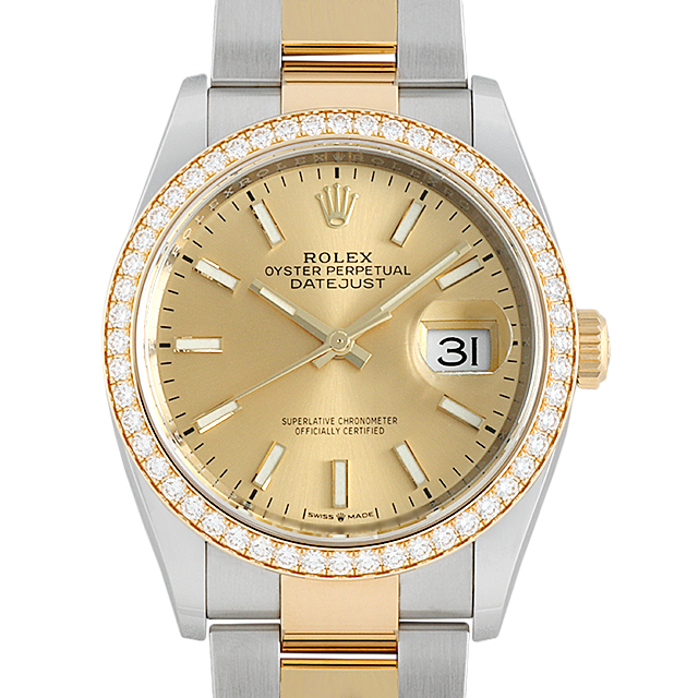 デイトジャスト36 ベゼルダイヤ 126283RBR メイン画像