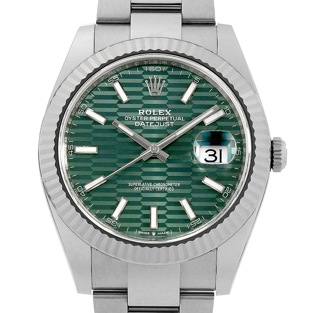 126334 ROLEX（ロレックス） デイトジャスト41 ミントグリーン