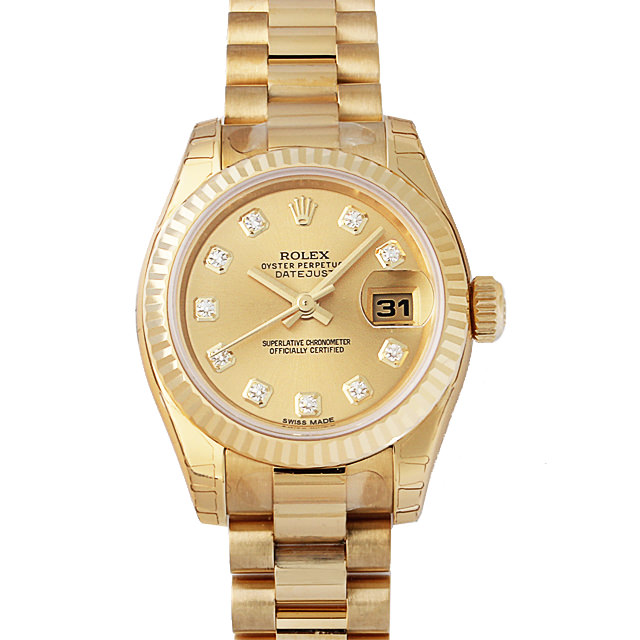 デイトジャスト 10Pダイヤ 179178G メイン画像