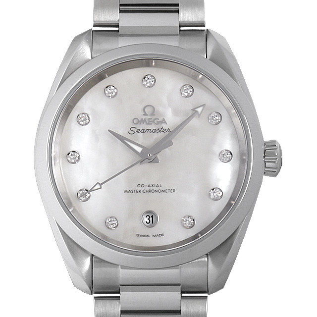 オメガ シーマスター アクアテラ 150m コーアクシャル マスター クロノメーター 11Pダイヤ 220.10.38.20.55.001 メイン画像