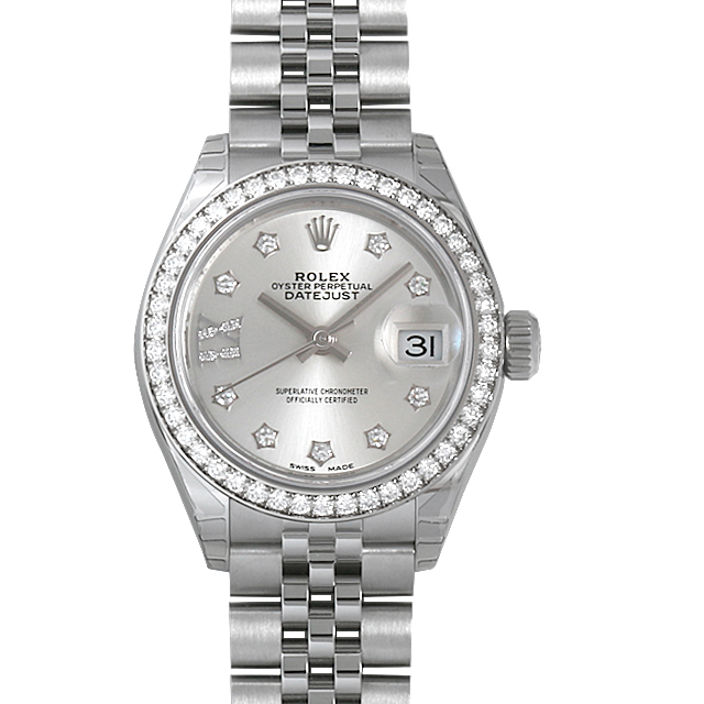 デイトジャスト28 ベゼルダイヤ ジュビリーブレス 10Pダイヤ 279384RBR メイン画像