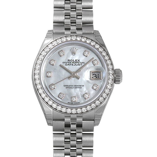デイトジャスト28 ベゼルダイヤ ジュビリーブレス 10Pダイヤ 279384RBR メイン画像