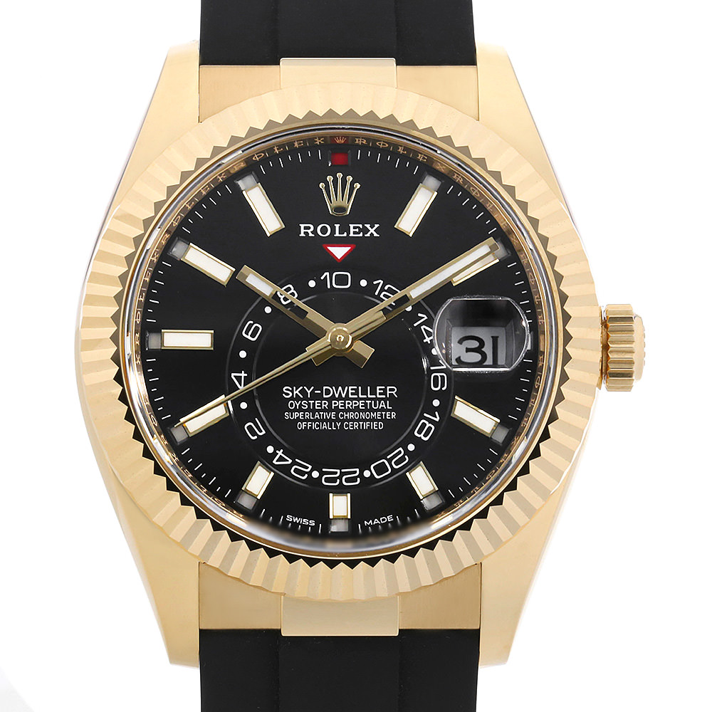 ロレックス スカイドゥエラー 326238 ブライトブラック 新品 メンズ