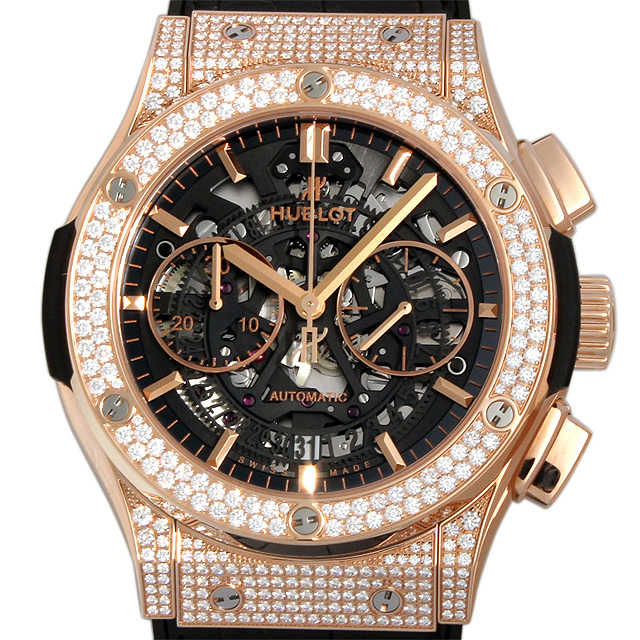 クラシックフュージョン アエロフュージョン クロノグラフ キングゴールド パヴェ 525.OX.0180.LR.1704 メイン画像