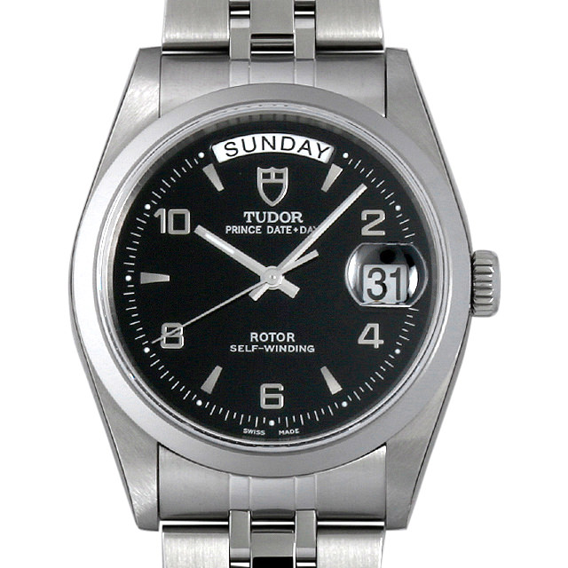 チューダー プリンス デイトデイ 76200 ブラック/飛びアラビア 新品 メンズ