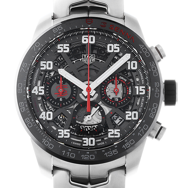 タグホイヤー カレラ キャリバーホイヤー02 クロノグラフ アイルトンセナ CBG2013.BA0657 新品 メンズ