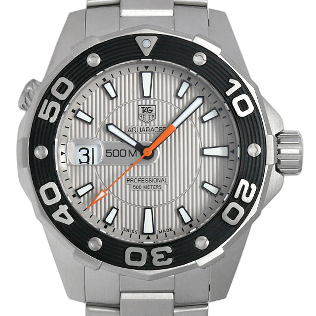タグホイヤー アクアレーサー クォーツ 500M グレー WAJ1111.BA0870 新品 メンズ